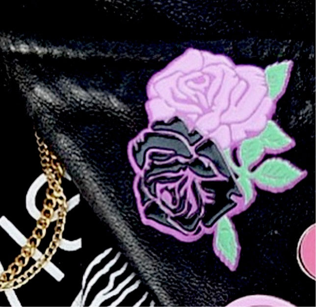 Pink Pastel Goth Bow Enamel Pin – Creep N'Chic