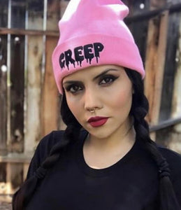 Pink CREEP Knit Beanie