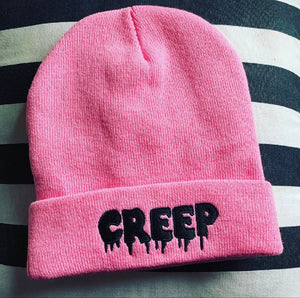 Pink CREEP Knit Beanie