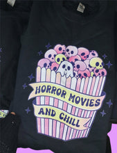 Load image into Gallery viewer, Horror Movies and Chill Sweatshirt