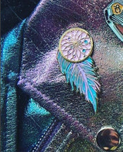 Load image into Gallery viewer, Dreamcatcher Feather Enamel Pin