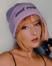 Load image into Gallery viewer, Lavender Sweet Creep Embroidered Beanie