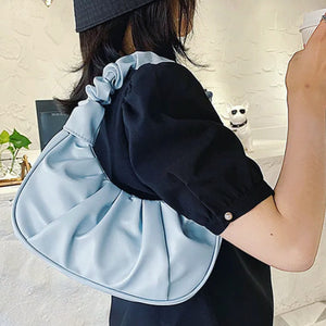 The Cloud Shoulder Bag (Lavender, Sky Blue or Black)