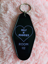 Load image into Gallery viewer, Milf N’ Cookies Retro Key Chain Room 112 (Hardware Upgrade Available)