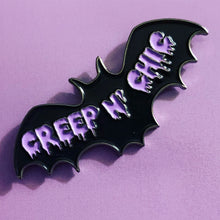 Load image into Gallery viewer, Bat Logo Enamel Pin