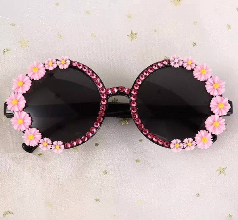 Flower Dollop Sunglasses (Pink or Mint)