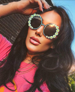 Flower Dollop Sunglasses (Pink or Mint)