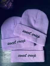 Load image into Gallery viewer, Lavender Sweet Creep Embroidered Beanie