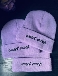 Lavender Sweet Creep Embroidered Beanie