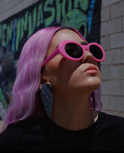 Grunge Doll Sunglasses (Pink, Black, White or Blue)