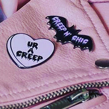 Load image into Gallery viewer, UR A CREEP Candy Heart Enamel Pin