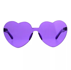 Frameless Heart Shaped Sunglasses