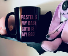 Load image into Gallery viewer, Pastel is My Baby, Goth is my Boo 12 oz Double Sided Mug