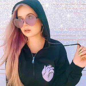 Pastel Anatomical Heart Hoodie