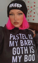 Load image into Gallery viewer, Pastel Is My Baby, Goth Is My Boo Hoodie