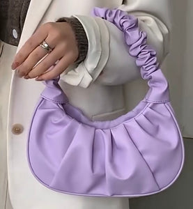 The Cloud Shoulder Bag (Lavender, Sky Blue or Black)