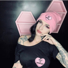 Load image into Gallery viewer, Milf N’Cookies Embroidered Knit Beanie (Pink or Black)